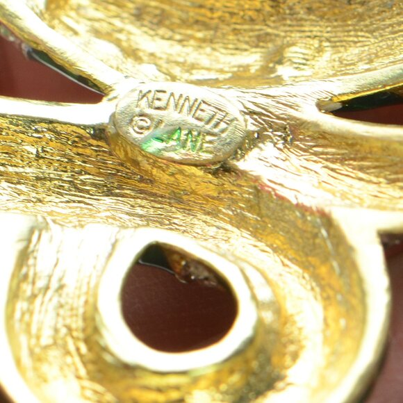 Vintage Kenneth Jay Lane KJL Enamel & Crystal Snake Bracelet - Picture 5 of 9